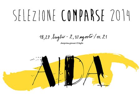 Oggi pomeriggio le selezioni di Aida